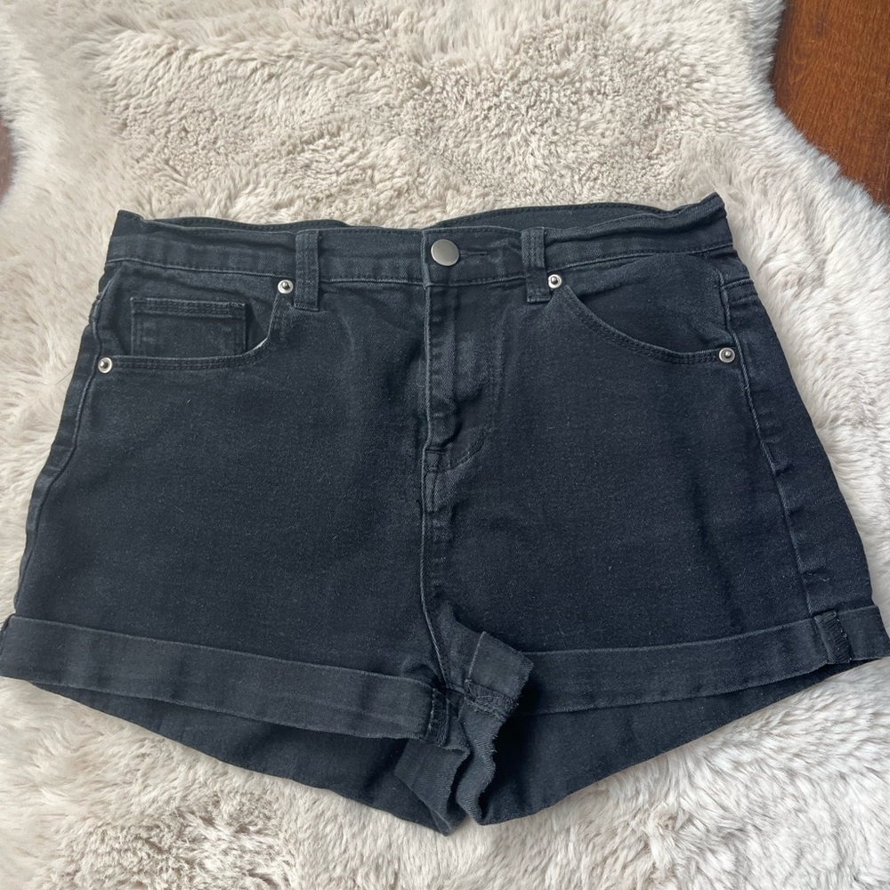 Forever 21 Black Jean Shorts